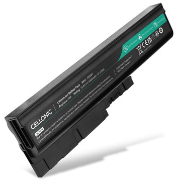 Batteri for Lenovo ThinkPad T61, SL300, T60, T500, R61,R500, SL400, W500, SL500, R60, T60p, T61p 4400mAh 10.8V fra CELLONIC