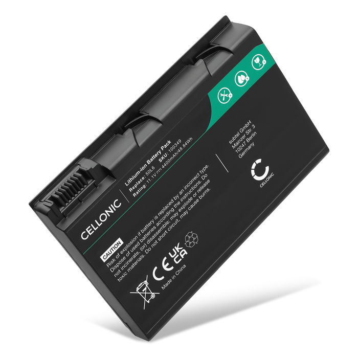 Batteri for Acer Aspire 5100, 5630, 5610, 9810, 3100, 3690, 9800, 5680, 9920G, BATBL50L6 4400mAh 11.1V fra CELLONIC