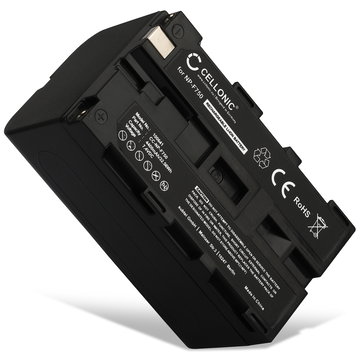 Batteri for Sony HXR-NX100, HXR-MC2500, Z Cam E2, NEX-FS700R, NEX-FS700RH, HVR-Z1, HVR-V1, NP-F330, NP-F970 Kameraer 4400mAh fra CELLONIC