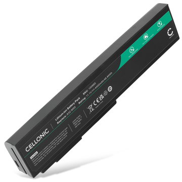 Batteri for ASUS B43, X55, N53S, N53SV, N53, N61J, G51J, G60J, X64J, Pro58 Series 4400mAh 11.1V fra CELLONIC