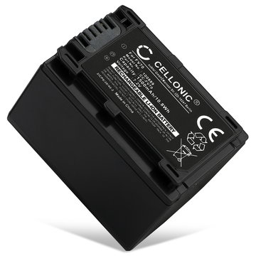Batteri for Sony FDR AX33 AX100 AXP33 HDR CX625 CX250 CX270 CX260 CX410 NP-FV70 NP-FV50 Kameraer 1500mAh fra CELLONIC