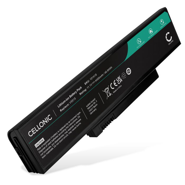 Batteri for Fujitsu ESPRIMO Mobile V5535, V6555, V6515, V5515, V5555, Amilo La 1703 4400mAh 11.1V fra CELLONIC