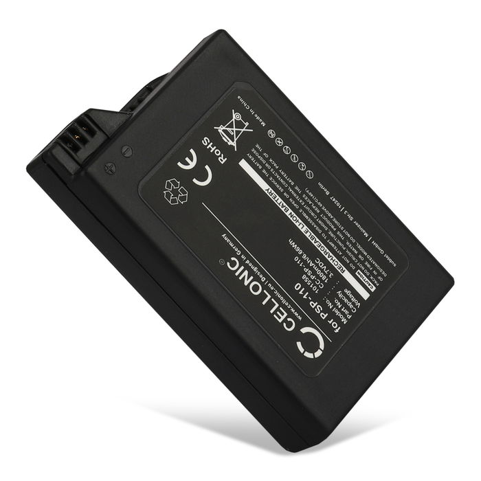 Batteri for Sony PSP 1 (PSP-1000, 1001, 1002, 1003, 1004, 1005, 1006, 1007, 1008, 1010) PSP Fat 1800mAh fra CELLONIC