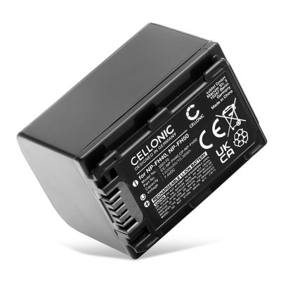 Batteri for Sony HDR-CX105 CS505 CX11 HDR-SR12 SR11 SR10 HDR-HC9 HC3 HDR-XR520 DCR-SX30 Kameraer 1400mAh fra CELLONIC