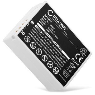 Batteri for Canon PowerShot SX30 IS, PowerShot G12, PowerShot G11, PowerShot G10, NB7L NB-7L (1050mAh, 7.4V) fra CELLONIC