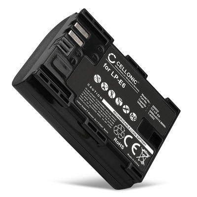 Batteri for Canon EOS 90D, 5D Mark IV, 80D, 5D Mark II, 7D, 60D, 5DS R, LP-E6N LP-E6 LP-E6N (2000mAh, 7.4V) fra CELLONIC