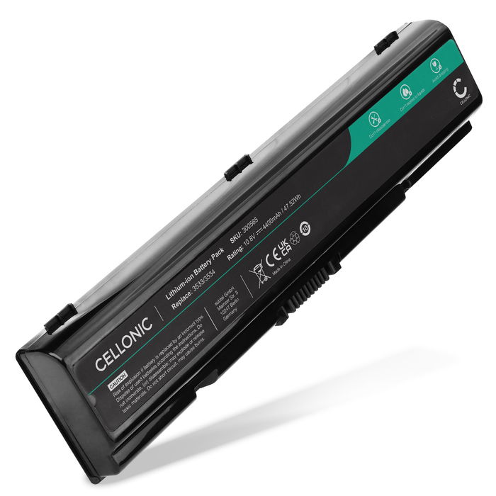 Batteri for Toshiba Satellite Pro L300, L300D, A300, A300D, L500, L500D, Satellite L300, L300D, A200, Toshiba PA3534U 4400mAh 10.8V fra CELLONIC