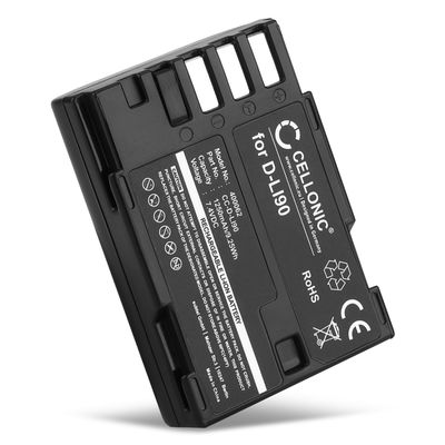 Batteri for Pentax K1 K3 K5 K7 645Z 645D K5 IIs LI90 Kameraer 1250mAh fra CELLONIC