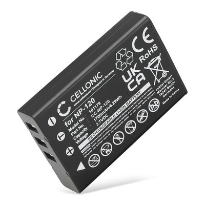 Batteri for Pentax Optio MX, 750Z, 450, 550, 555, MX4, D-LI7 1700mAh fra CELLONIC