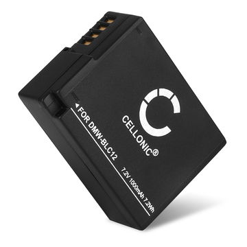 Batteri for Panasonic Lumix DMC-FZ1000, DMC-FZ300, DMC-FZ200, DMC-G7, DMC-G70, DMC-G6, DMC-GX8 Kameraer 1000mAh fra CELLONIC