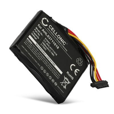 GPS Battery for TomTom GO 1000 1005 GO 2405M 2405T GO Live 1000 Live 1005 Live 2050 Live 14644 - 1000mAh AHL03711018 VF1C 4CQ02 Battery Replacement SatNav Sat Nav