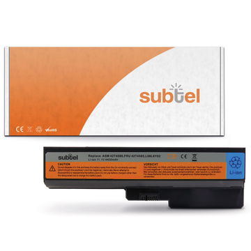 Batteri for Lenovo G550, N500, B550, G550, G555, V450, G530, V460, G450,IdeaPad Z360, Y430, 42T4585, L08S6Y02 4400mAh 11.1V fra subtel