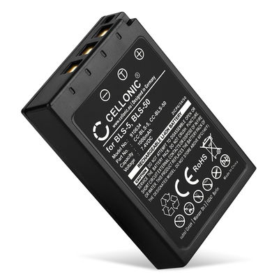 1x Batteri for Olympus OM-D E-M10 Mark II, III, IV, Pen E-P3, E-PL6, E-PL7, E-PL8, Stylus 1 BLS-5, BLS-50 (1000mAh, 7.4V) fra CELLONIC