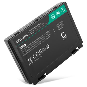 Batteri for ASUS K50IJ, X5DIJ, K50C, K70IJ, P50IJ, X5DI, X5DAB, X5DIN, Pro79I, X5DAF, X66IC, K50 series, Pro88 series, ASUS A32-F52 4400mAh 11.1V fra CELLONIC