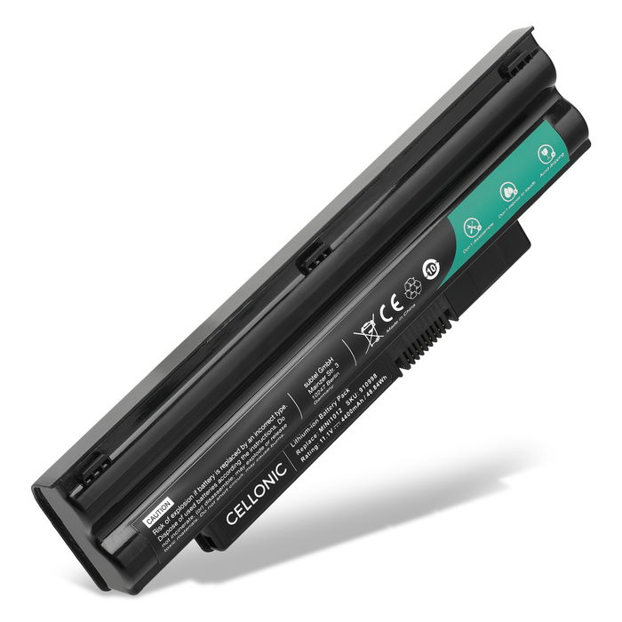 Batteri for Dell Inspiron Mini 10 1012 / 1018, 3G0X8, CMP3D, T96F2, 2T6K2, G9PX2, KMP21 4400mAh 10.8V fra CELLONIC