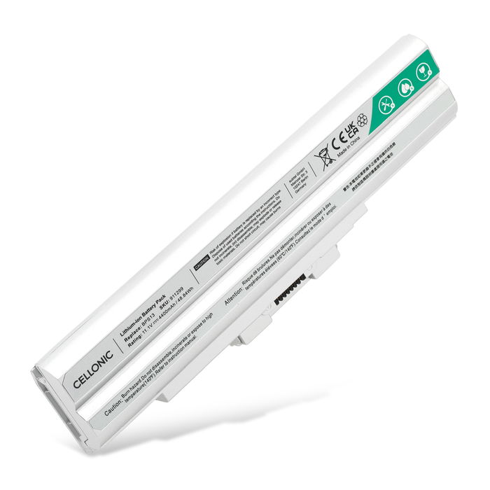 Batteri for Sony VAIO SVE11, VGN, VPC, VGP-BPS13, VGP-BPL21, VGP-BPL13 4400mAh 11.1V fra CELLONIC