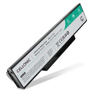 Batteri for ASUS X73S, X72J, X72D, A73S, K73S, K73SV, N73J, ASUS A32-K72 6600mAh 10.8V fra CELLONIC