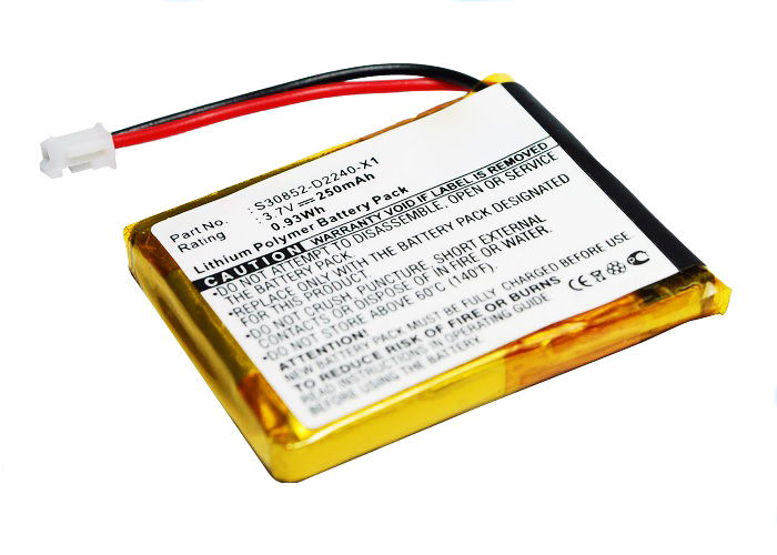 Batteri for Siemens Gigaset L410 - F39033-V328-C901,S30852-D2240-X1,V30145-K1310-X448 (250mAh ) reservebatteri