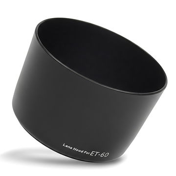 ET-60 Kamera Solblender for Canon EOS 40D, EF 90-300mm 4.5-5.6 USM, EF 75-300mm 4-5.6 II USM, 4-5.6 III USM, EF-S 55-250mm 4-5.6 IS II – Plast Bajonett Solblender fra CELLONIC