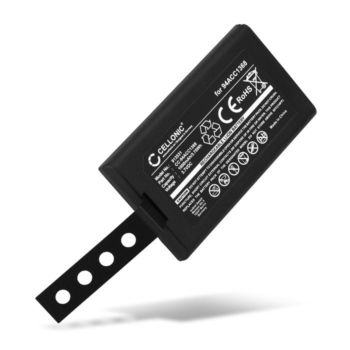 Batteri for Datalogic CVR2, Memor Mobile Computer, Wasp DT10, 94ACC1368 1000mAh 3.7V fra CELLONIC
