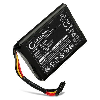 Batteri til TomTom Via Live 120, 125, 120 Live Western Europe, GO Live 820 Europe, XL Live, XL 340M Live, XL 340TM Live, 4EL0.001.01, VF3A (1100mAh, 3.7V) fra CELLONIC