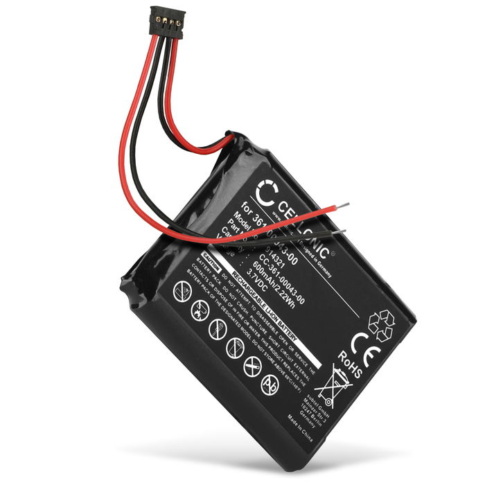 Batteri til Garmin Edge 820, 520, 500, 205, 200 / Edge Explore 820 - 361-0043-00 361-0043-01 (600mAh) Reservebatteri