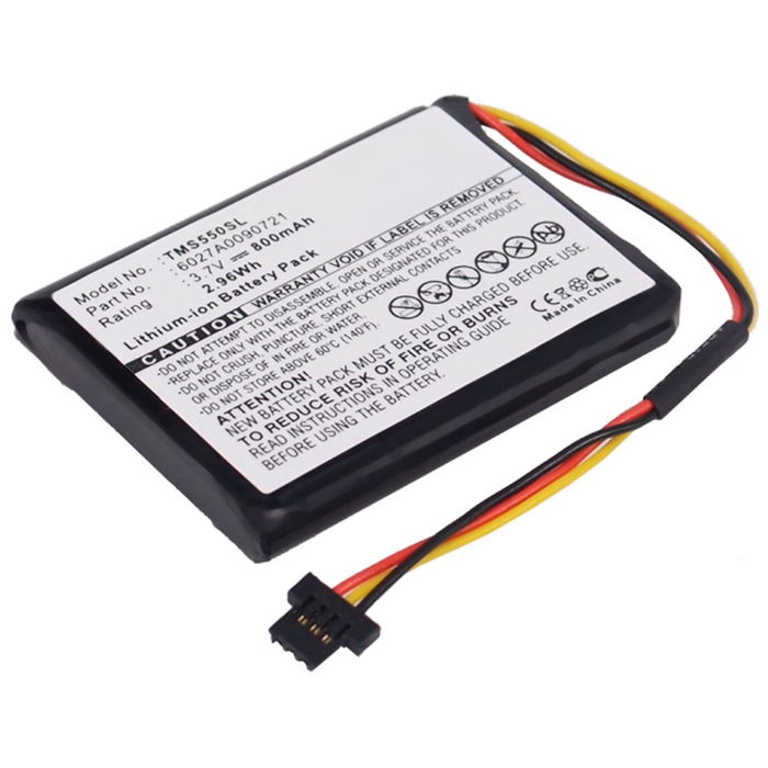 Batteri til TomTom Start 55 / 50 / 45 / 1EF0.017.03 / 1ET0.052.09 / 4EF00 / 4EF0.017.00 - 6027A0090721 (800mAh) Reservebatteri