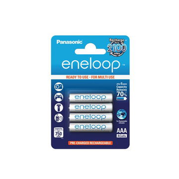 Oppladbart batterier AAA Panasonic eneloop BK-4MCCE 4x