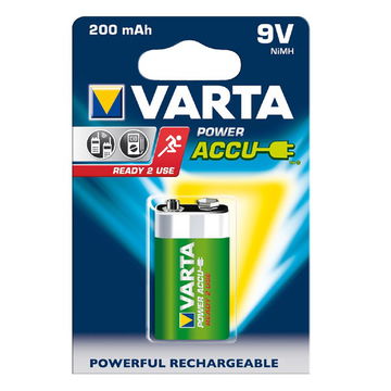 Oppladbart batteri 9V / E Block Varta Power Accu Varta 56722 1x