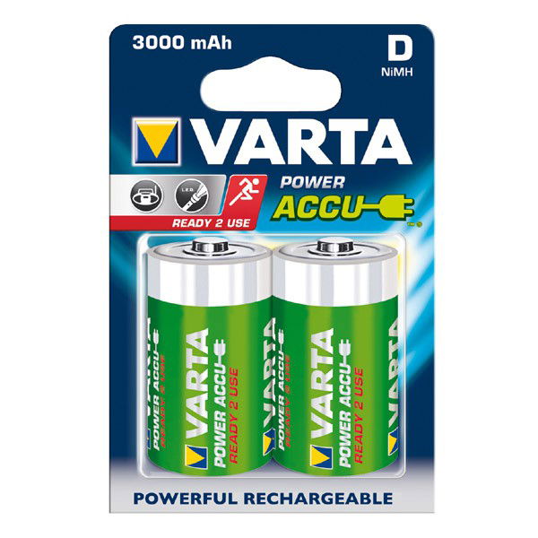 Oppladbart batterier D / Mono Varta Power Accu Varta 56720 2x