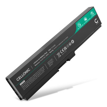 Batteri for Toshiba Satellite L750, L650, L655, L750D, L670D, A660, L770, L735, PA3817U, PABAS228 4400mAh 10.8V - 11.1V fra CELLONIC