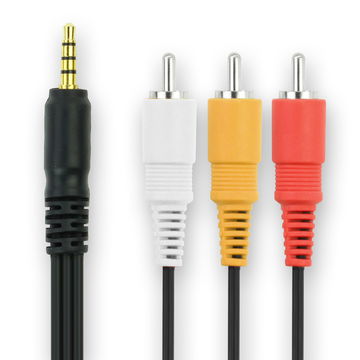 RCA-kabel for Toshiba Camileo, TV, DVD, Blu-Ray, Kamera, Konsoll – AV-kabel, RCA-kontakt, Kompositt Audio-Video Kabel