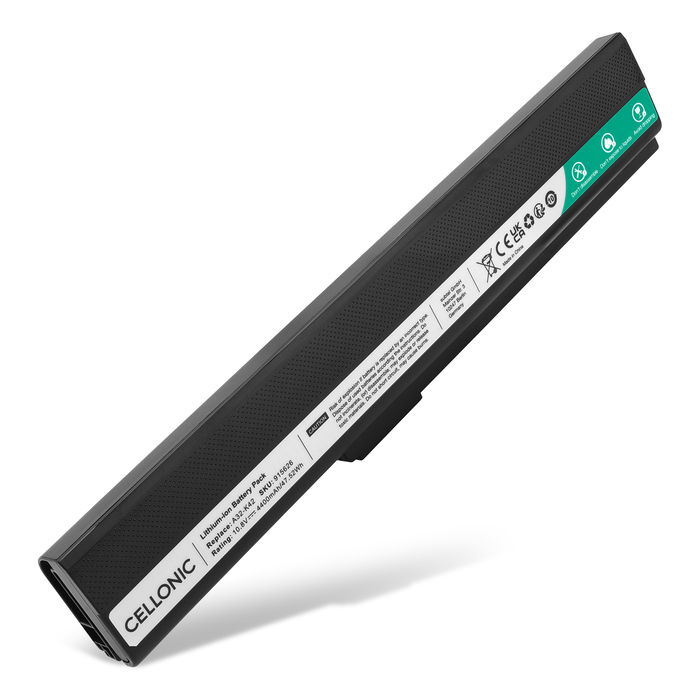 Batteri til ASUS K52J, A52J, K52F, A52F, Pro5IJ, K52N, K52, X52N, P52F, X52D bærbar PC – 4400mAh 