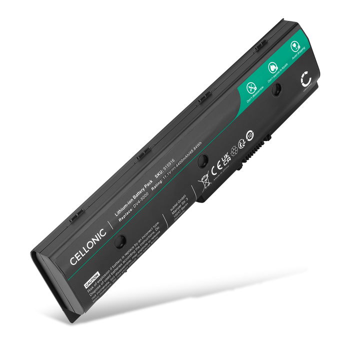 Batteri for HP Pavilion Dv6-1000, 7000, 7200, 7300, Dv7-7000, Envy M6-1000, Pavilion M6t-1000, MO06, MO09, H2L55AA 4400mAh 11.1V fra CELLONIC