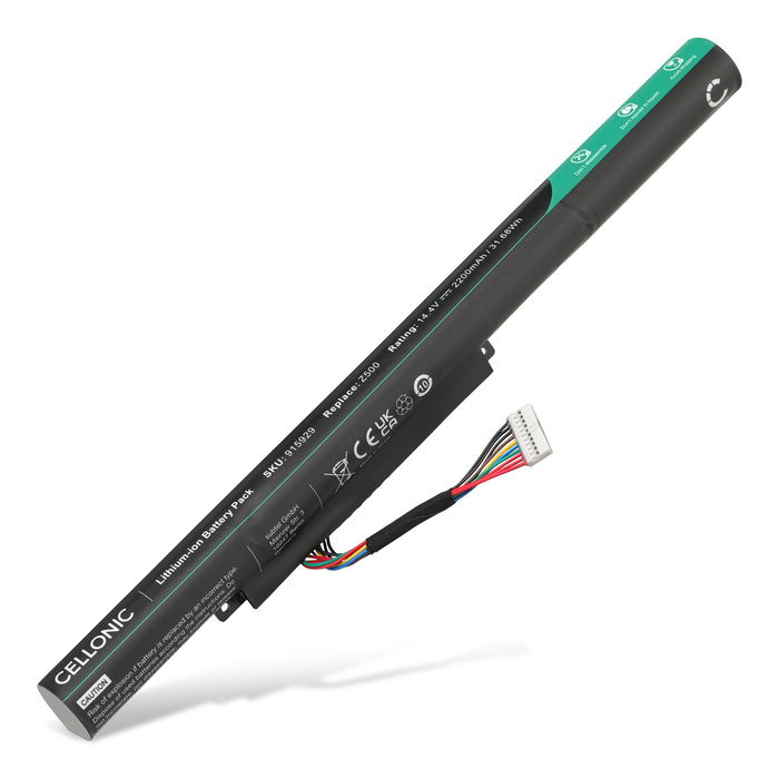 Batteri for Lenovo IdeaPad Z500, Z510, Z500 Touch, Z400, Z410, Lenovo L12S4K01, L12M4F02 2200mAh 14.4V fra CELLONIC