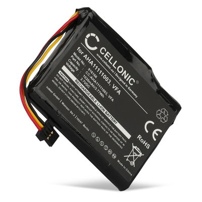 Batteri for TomTom Via 1605, Start 60, Start 60 M, Start 60 EU, 4EN62, VF6D, AHA11111003 1020mAh fra CELLONIC