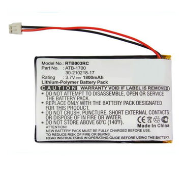 Batteri for RTI T3-V+, RTI T3-V, RTI T3V, RTI RTI T3-V Plus 1800mAh fra subtel