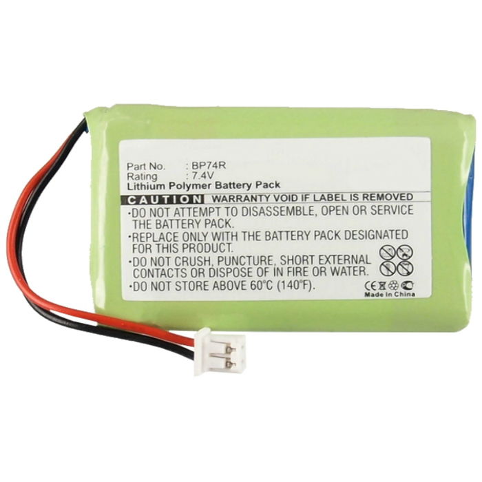 Batteri til Dogtra 2300NCP 2300RX 2302 NCP Advance, 2500RX 2500B 2500T 2502B 2502T Receiver, 3500NCP 3500RX - BP74R (460mAh) Reservebatteri