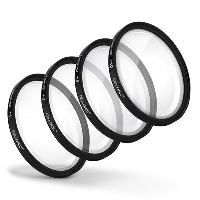 4x Close-Up Macro filters for Hasselblad HC 2.2/100mm HC 3.2/150mm N HC 3.5/50mm II HC 4/210mm (Ø 77mm) Macro Filter Set
