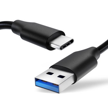 Datakabel for Google LG Nexus 5X (H791) USB A 2.0 -> USB Type C - 1m, 3A USB kabel, svart