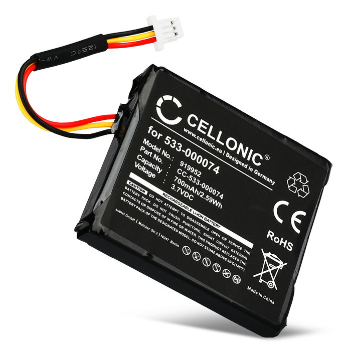 Logitech 533-000074 Battery for Logitech F540, G930 700mAh Headphone / Headset Battery Replacement