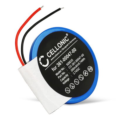 Batteri til Garmin Forerunner 210, 110, S1 / Approach S4, S3, S2, S1 - 361-00047-00 361-00064-00 (200mAh) Reservebatteri