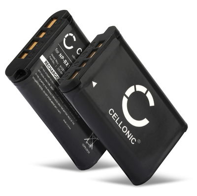 2x Batteri for Sony RX100 II III IV V VI, RX1R 2 CX405 HX99 HX90 HX80 NPBX1 Kameraer 1090mAh fra CELLONIC