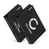 2x Batteri 1050mAh