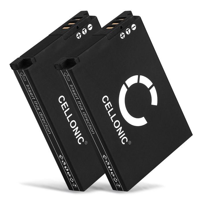 2x SLB-10 Battery for Toshiba Camileo X-SPORTS 1050mAh Camera Battery Replacement SLB-10