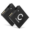 2x Batteri 1000mAh