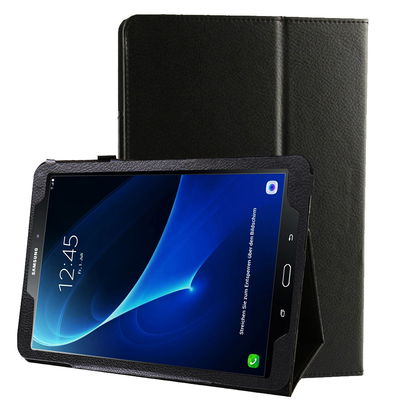 Smart Case for Samsung Galaxy Tab A 10.1 / A6 (SM-T580 / SM-T585) - Kunstlær, svart shell pocket tasker