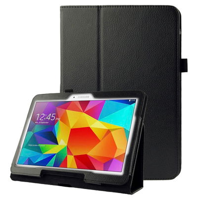 Lomme for Samsung Galaxy Tab 4 10.1 (SM-T530 / SM-T531 / SM-T533 / SM-T535) - Kunstlær, svart shell pocket tasker