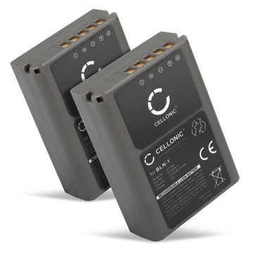 2x Batteri for Olympus OM-D E-M5 Mark II, OM-D E-M1, Pen E-P5, OM-D E-M5, Pen-F Kameraer 1140mAh fra CELLONIC