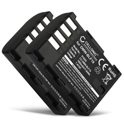 2x Batteri for Sigma SD Quattro, SD Quattro H BP-61 (1600mAh, 7.4V) fra CELLONIC